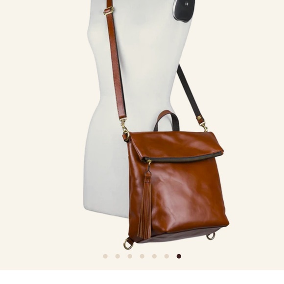 Patricia Nash Leather Luzille Convertible Backpack/ Crossbody. - Picture 10 of 11